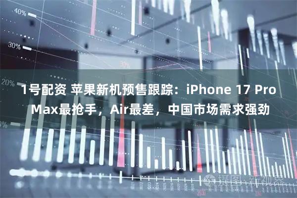1号配资 苹果新机预售跟踪：iPhone 17 Pro Max最抢手，Air最差，中国市场需求强劲