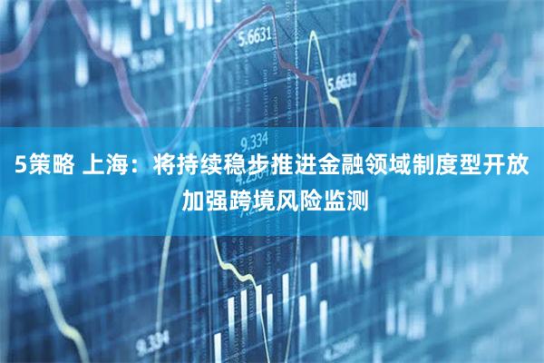 5策略 上海：将持续稳步推进金融领域制度型开放 加强跨境风险监测